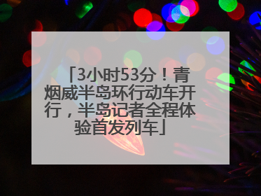 3小时53分！青烟威半岛环行动车开行，半岛记者全程体验首发列车
