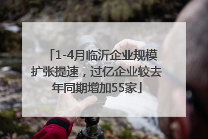 1-4月临沂企业规模扩张提速，过亿企业较去年同期增加55家