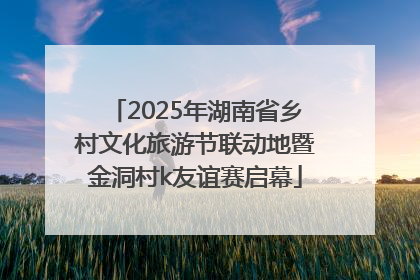 2025年湖南省乡村文化旅游节联动地暨金洞村k友谊赛启幕