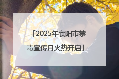 2025年襄阳市禁毒宣传月火热开启