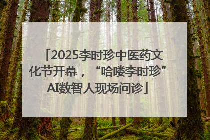 2025李时珍中医药文化节开幕，“哈喽李时珍”AI数智人现场问诊