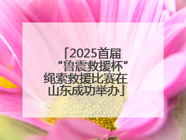 2025首届“鲁震救援杯”绳索救援比赛在山东成功举办