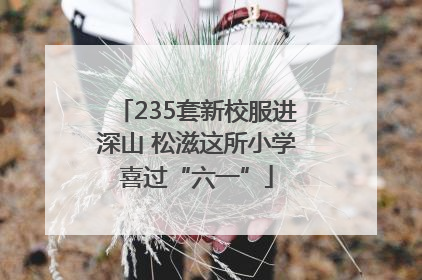 235套新校服进深山 松滋这所小学喜过“六一”