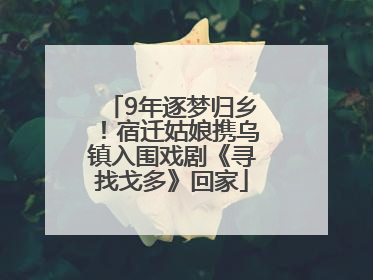 9年逐梦归乡！宿迁姑娘携乌镇入围戏剧《寻找戈多》回家